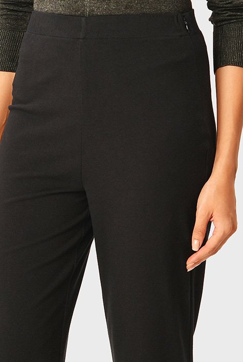 Pineapple Signature Black Bootcut Jersey Trousers with Contrast Band