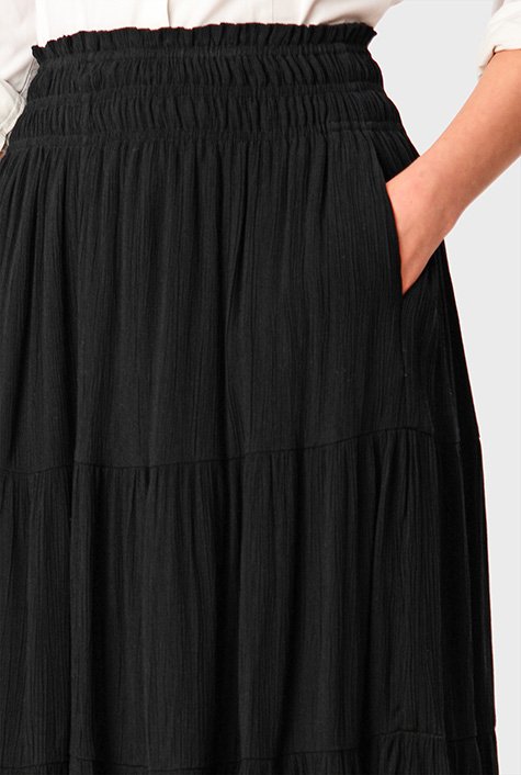 Tiered hotsell crinkle skirt