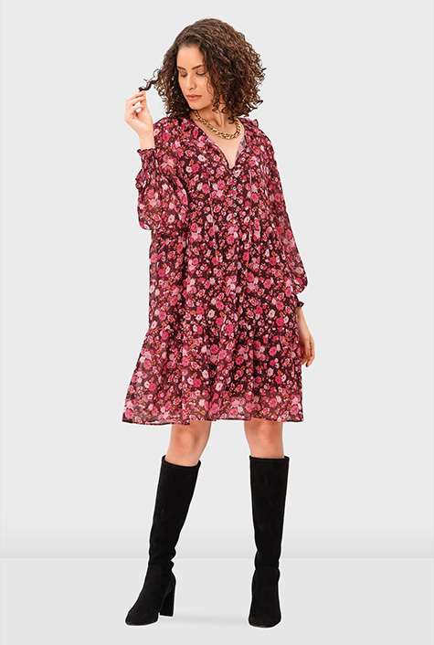 ★送料・関税込★Fancy Club★FRILL LAYERED DOT TEE FRONT ZIP FRILL トップス｜スライの通販｜&mall（アンドモール