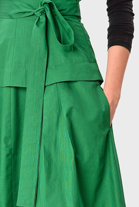 Peplum wrap shop skirt