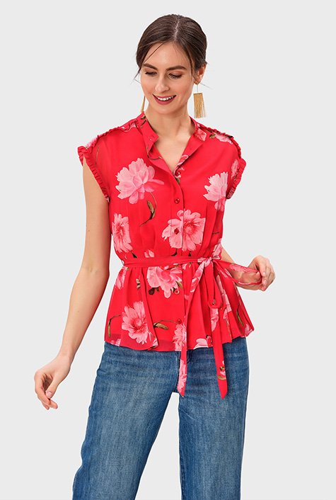 Georgette Casual Wear Women Tops, Size: Medium at Rs 200/piece in