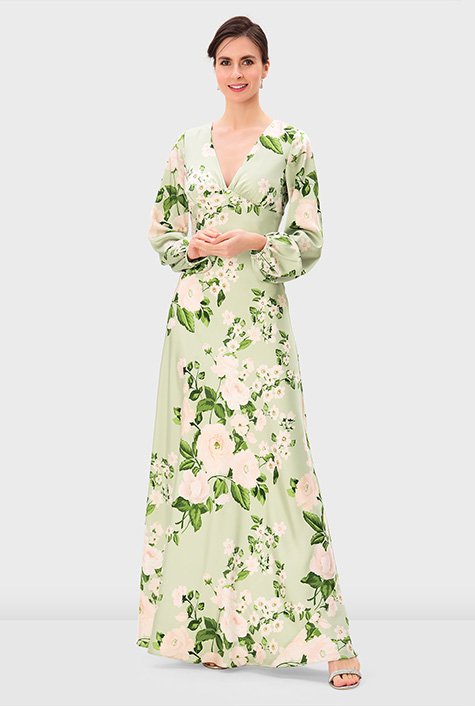 Floral Satin Tie Front Dress | boohoo