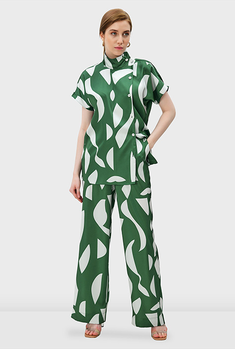 【試着のみ】anuke 24SS新作 Geometric Satin Pants miki | . Geometric Satin Pants 新作じゃないけど とっても