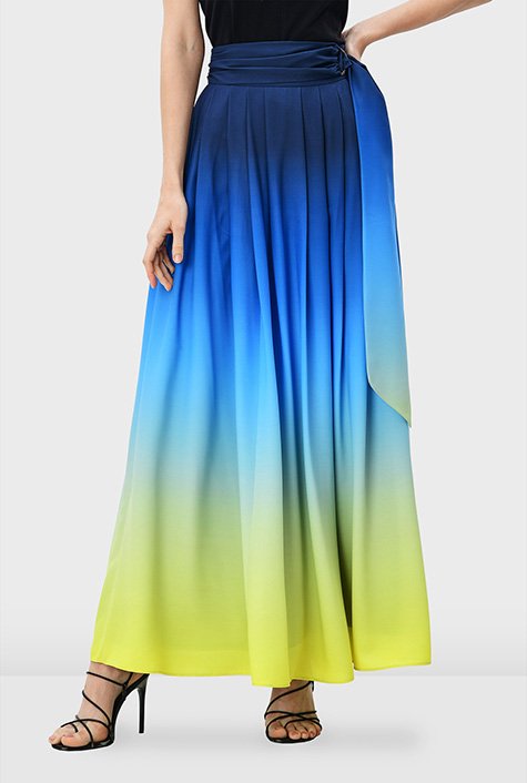 Light blue ombre skirt best sale