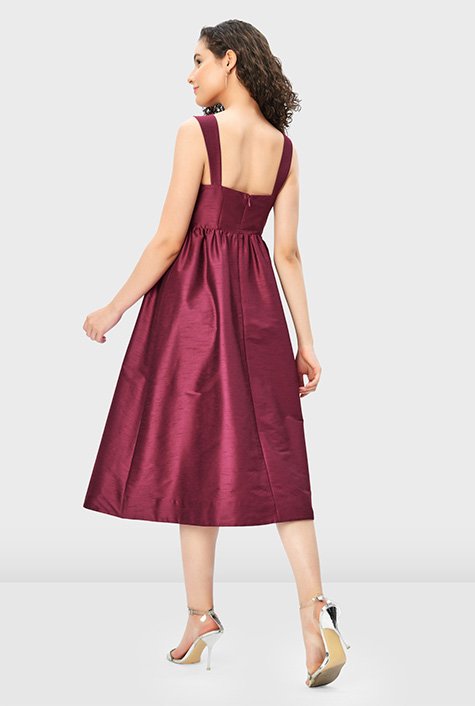 Taffeta Bridesmaid Dresses Summer Style