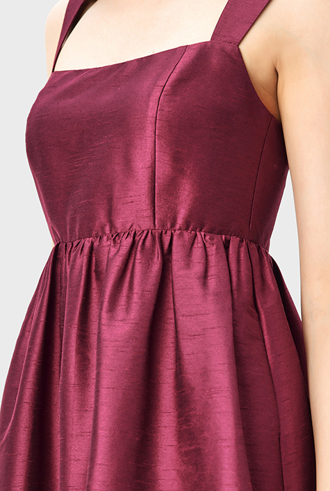 Shop Classic dupioni summer dress | eShakti