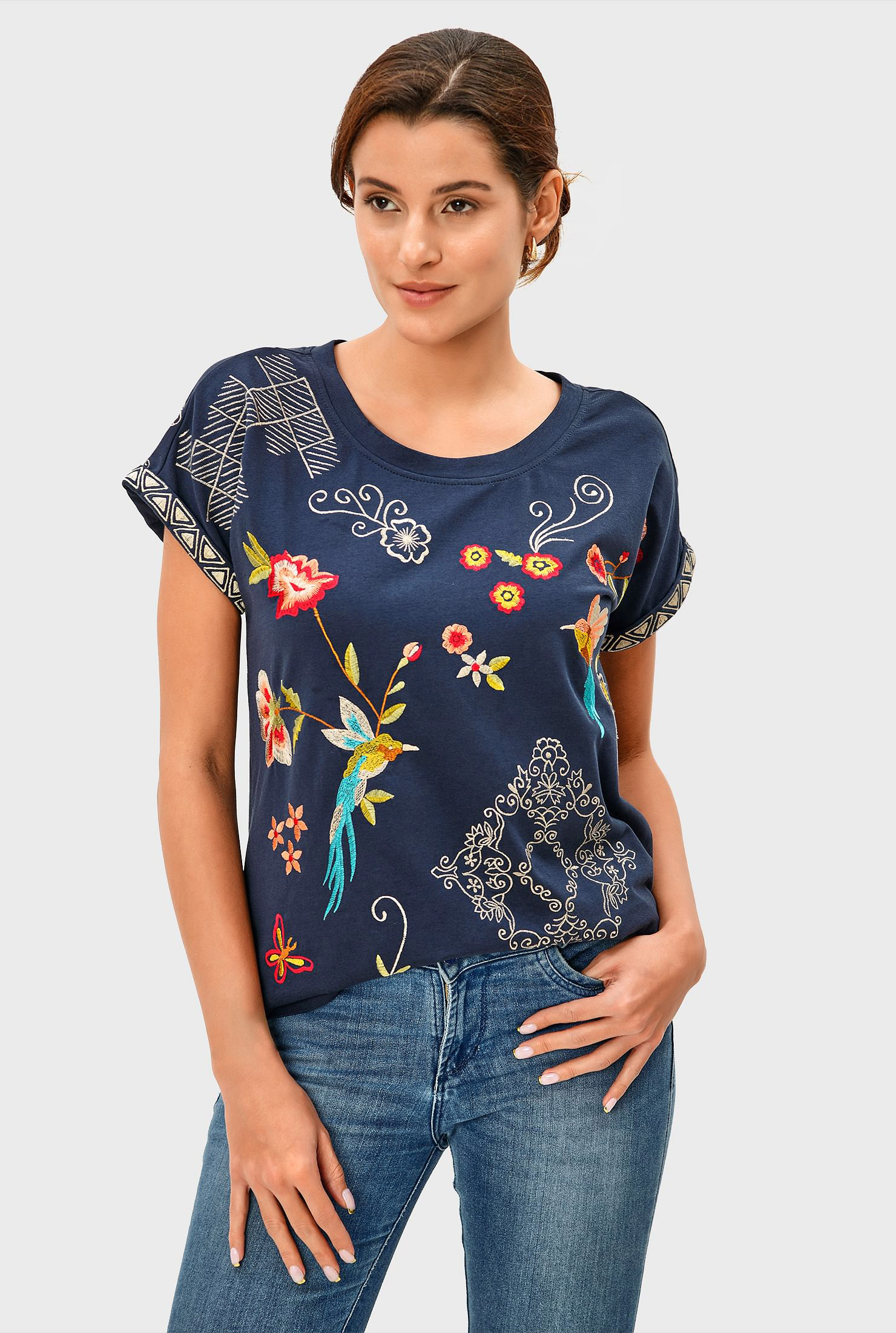 Tシャツ・カットソー UNDERCOVER Jacquard embroidery blouse Undercover Jun Takahashi Jacquard Embroidery Blouse