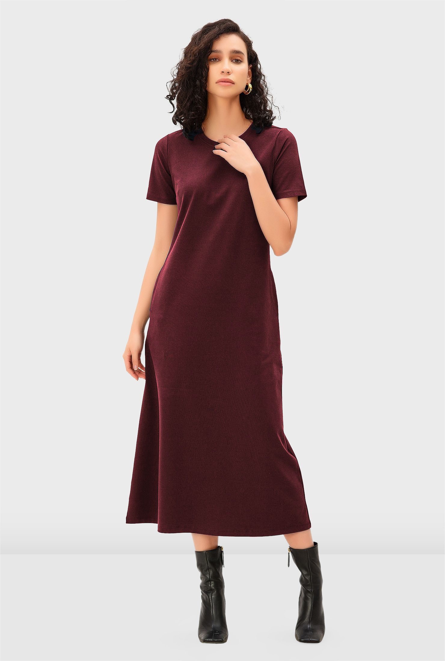 Cotton jersey A line dress