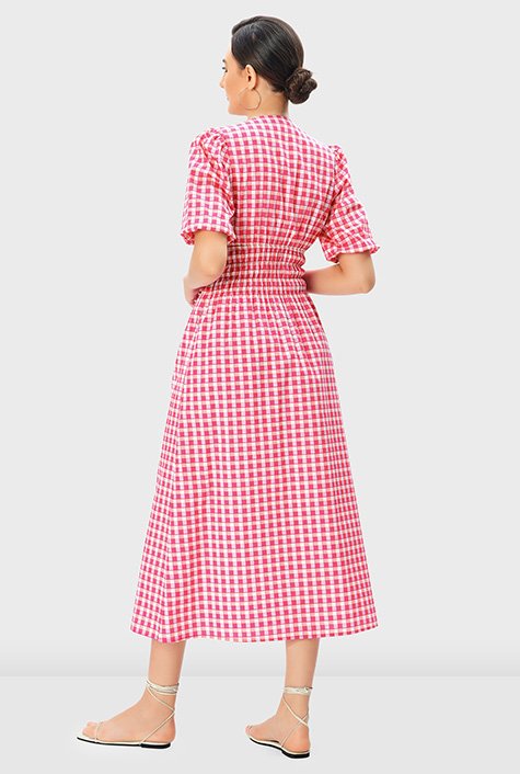 Checkered Printed Cotton Poplin