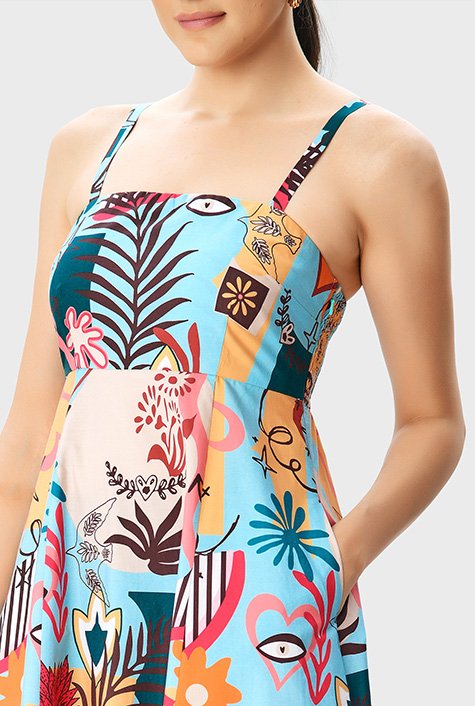 Graphic print dress best sale