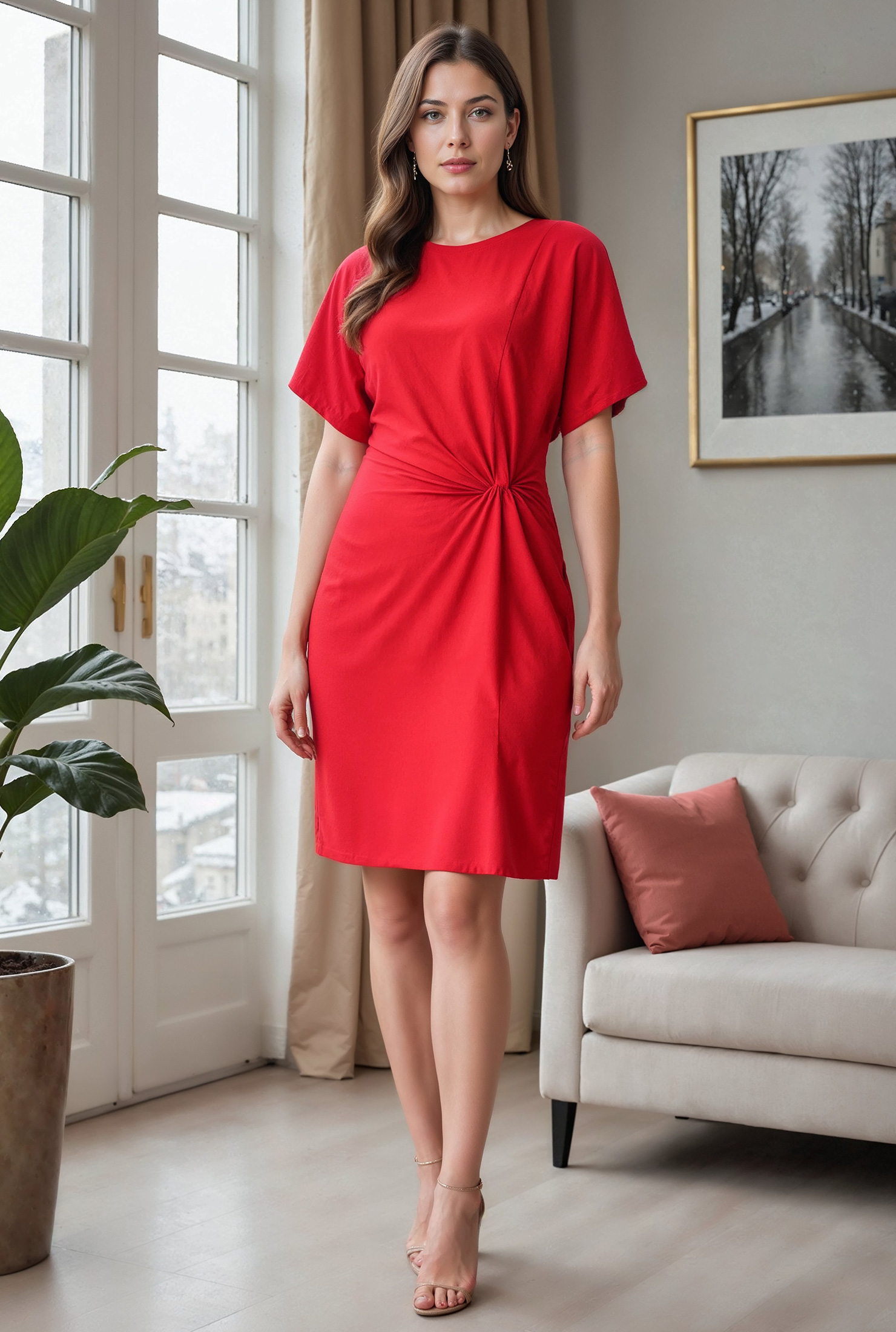 【新品タグ付き】lace collar shirt dress Shop Full skirted cotton poplin shirtdress | eShakti