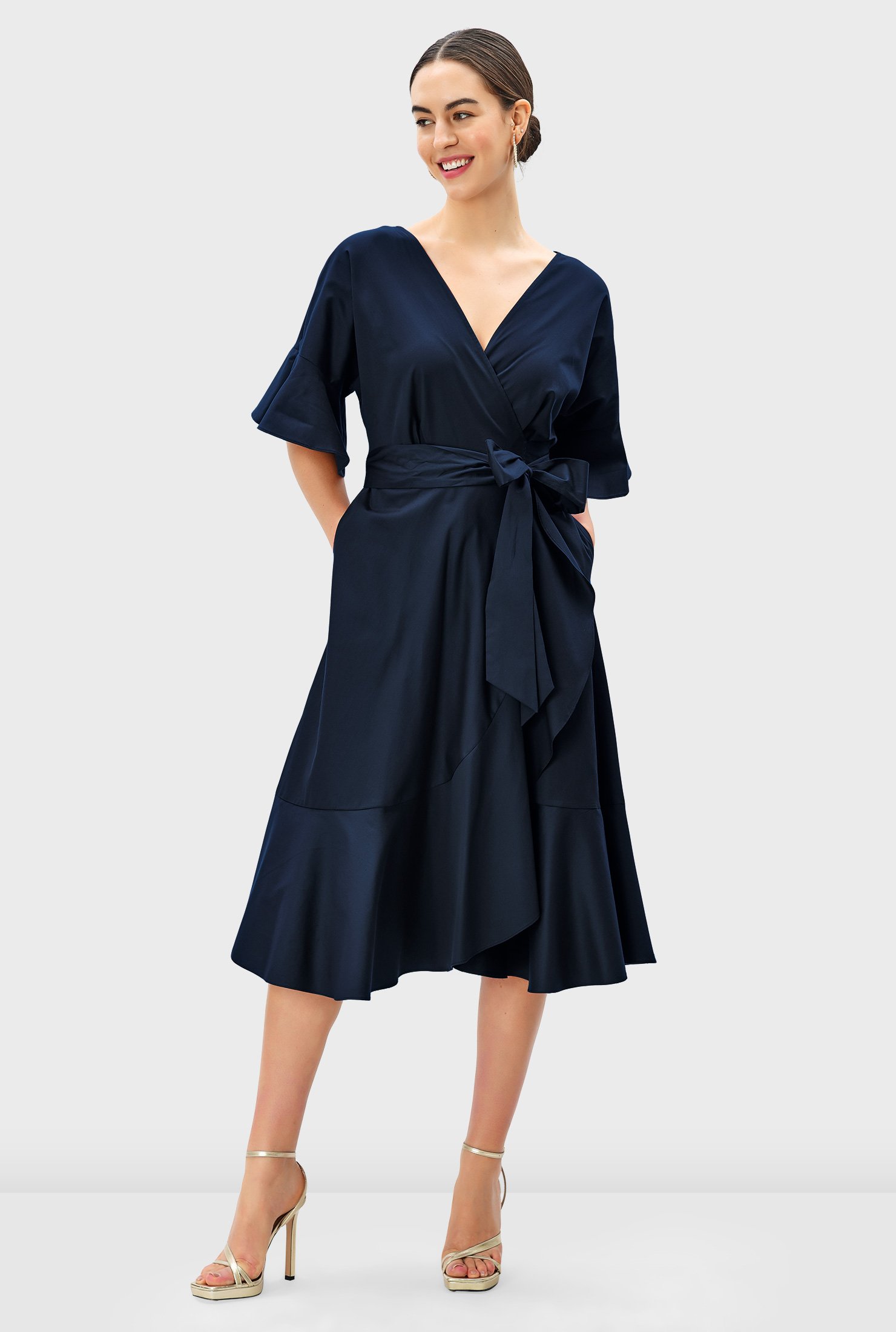 Flounce 2024 wrap dress