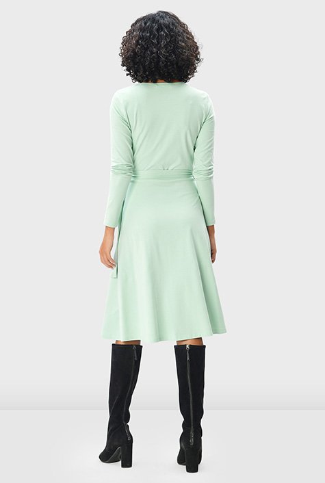 Topshop buckle clearance wrap midi dress