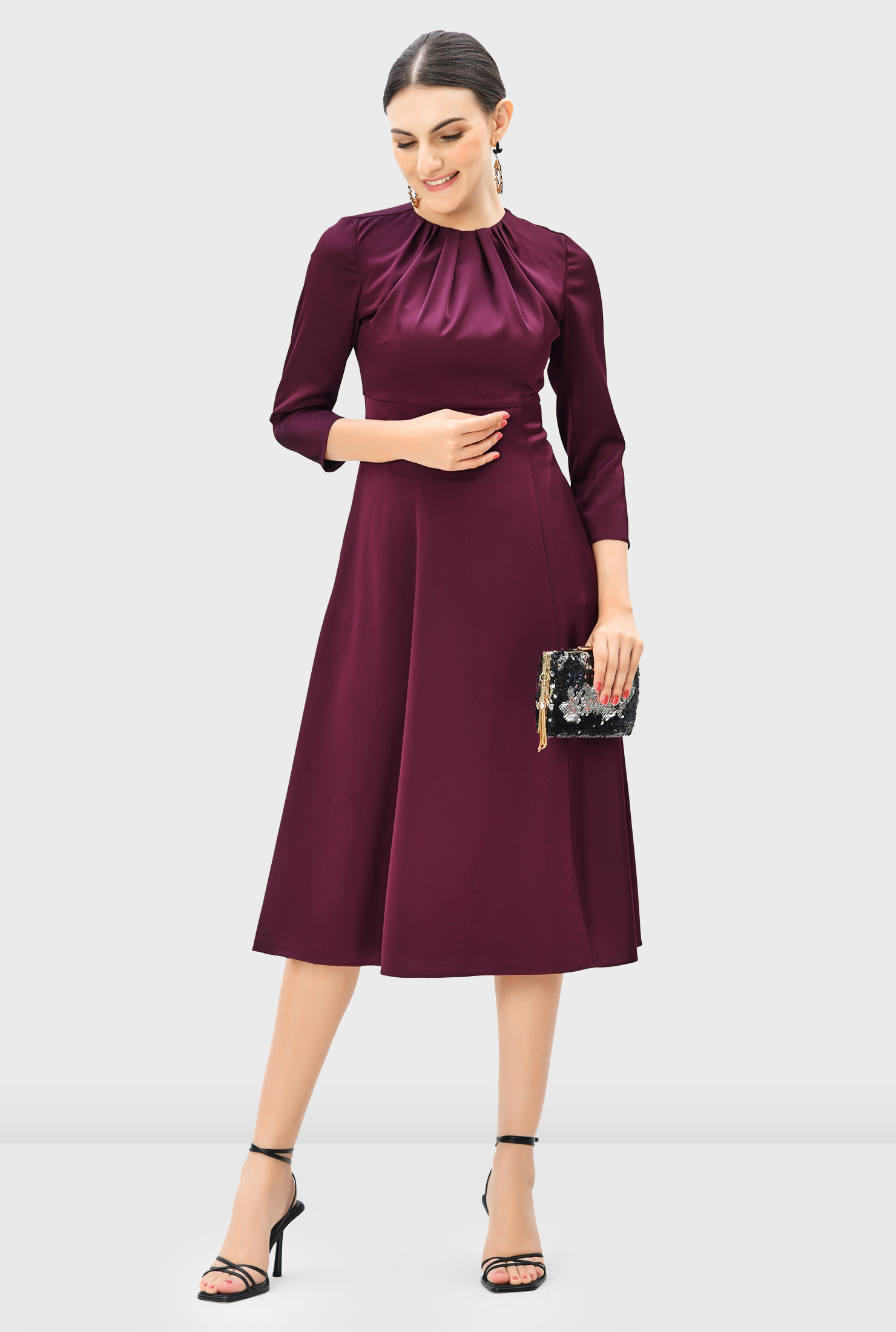 ワンピース Courreges 'Infinty Pleats A-Line' dress INFINITY PLEATS A-LINE DRESS - courrèges
