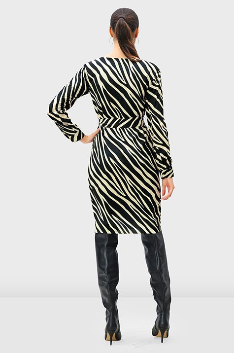 Zebra shift outlet dress