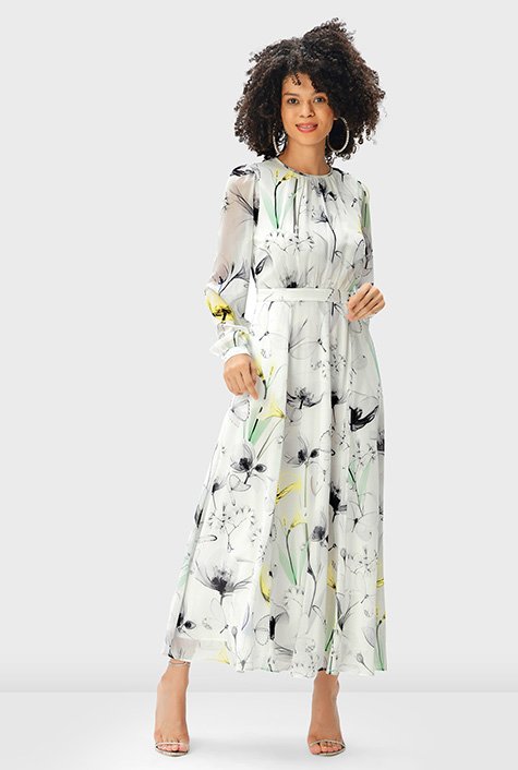 Pure Cotton Midi Ikat Cream Blue Floral Dress Indian Block Print Earthy  Summer Elegant Comfy Daywear Outfit Front Button Down Casual Mommy -   Canada