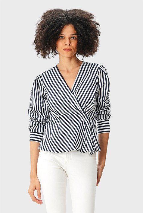 Shop tops stripe, Women's Fashion Clothing