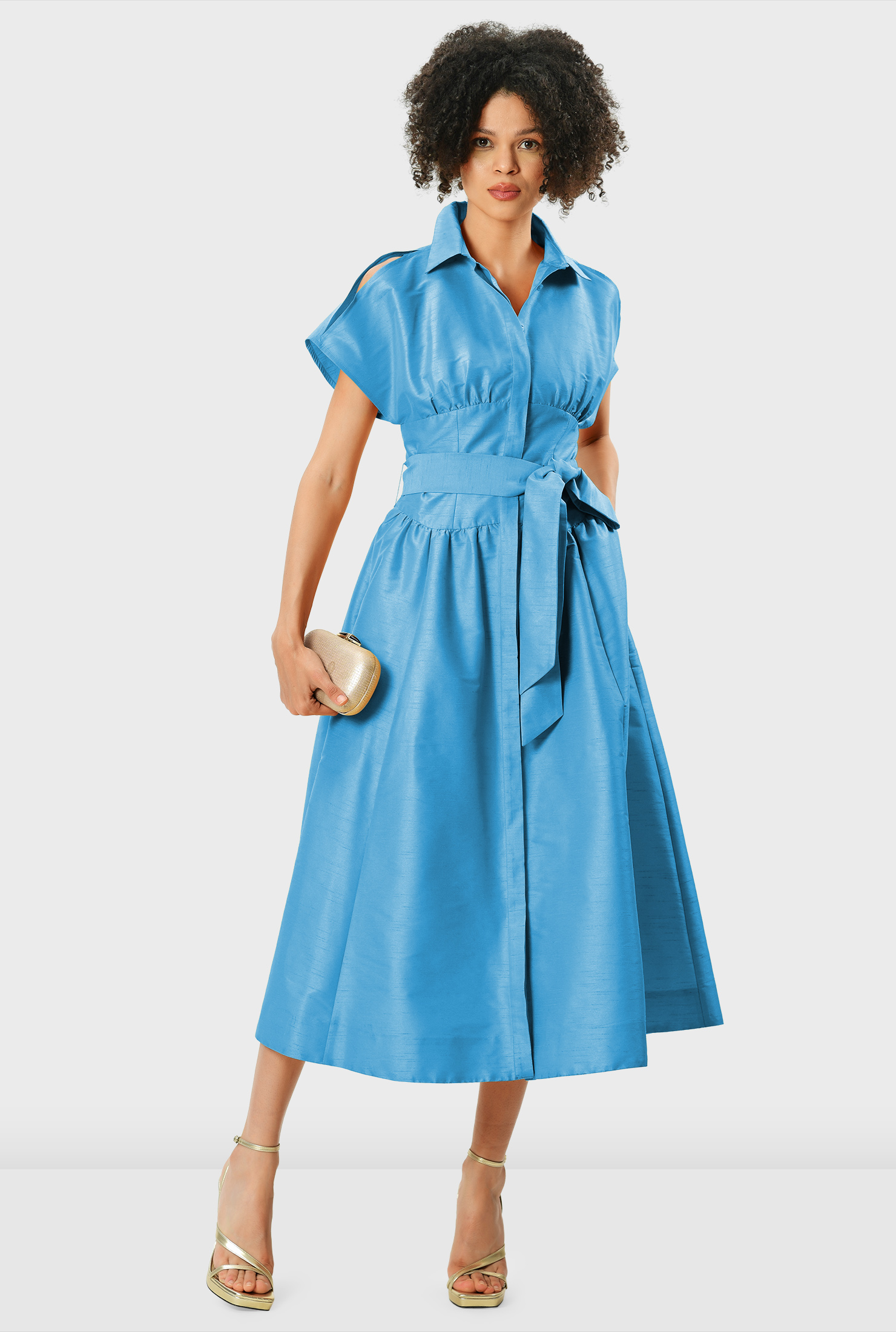 ハーリップトゥ Vienna Volume Sleeve Shirt Dress ワンピース herliptoVienna Volume Sleeve Shirt Dress Vienna