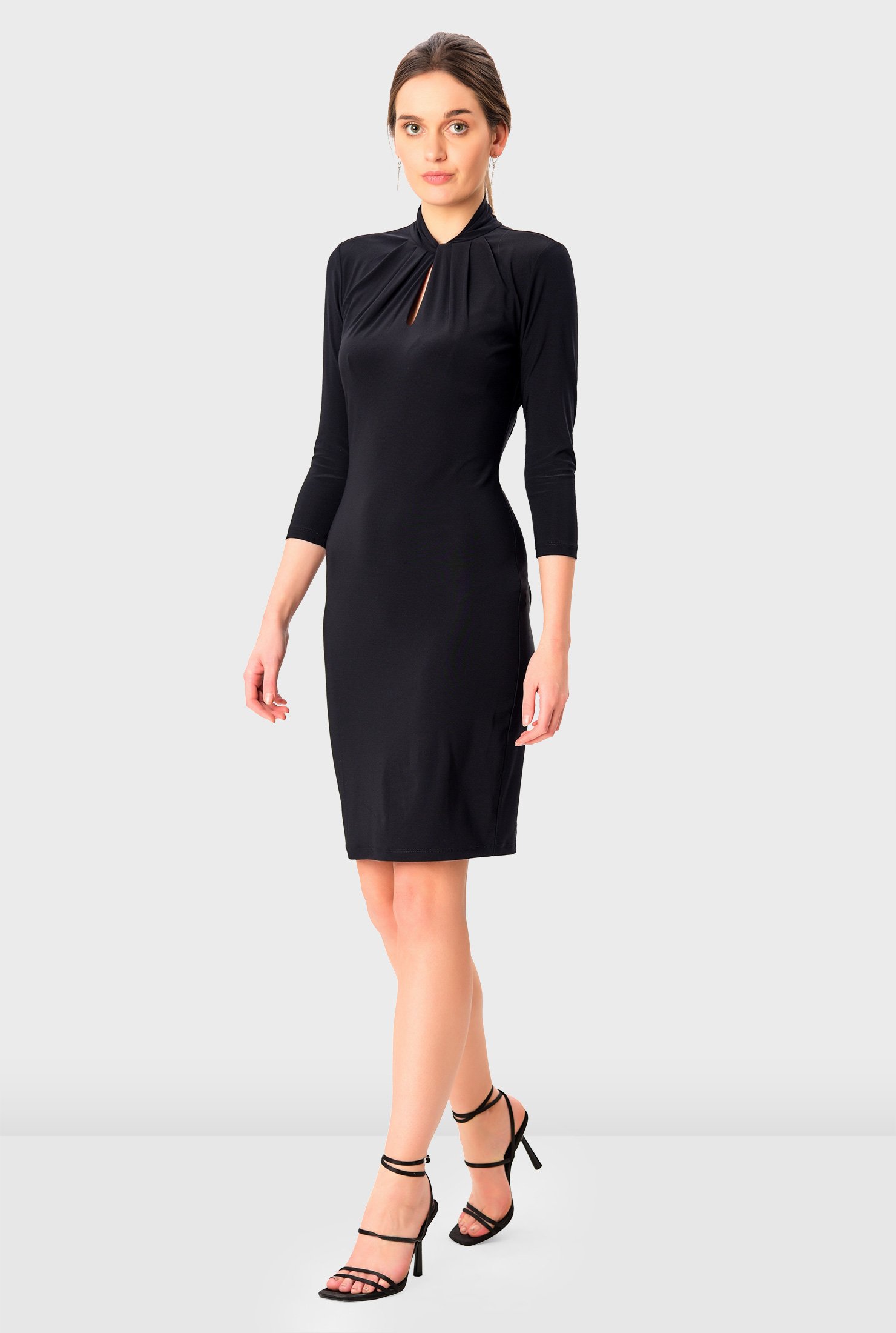 keyhole sheath dress