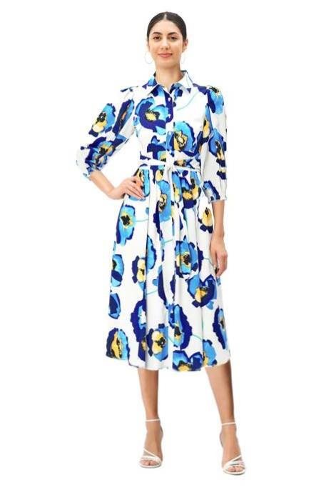 Ladies Printed Shirt Dress, Occasion : Casual Wear, Color : Blue, Red,  Beige, Black at Best Price in Bhuj